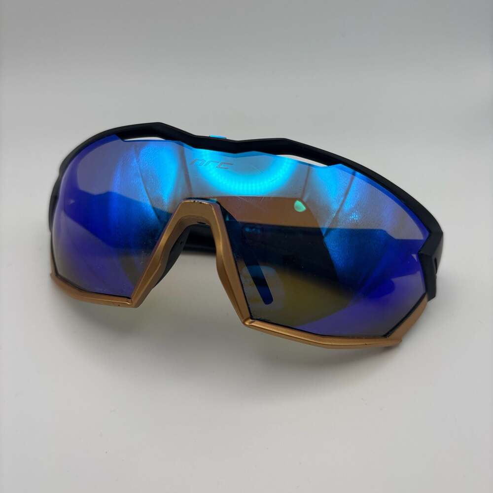 NRC Performance Cycling Sunglasses Matte Black and Gold